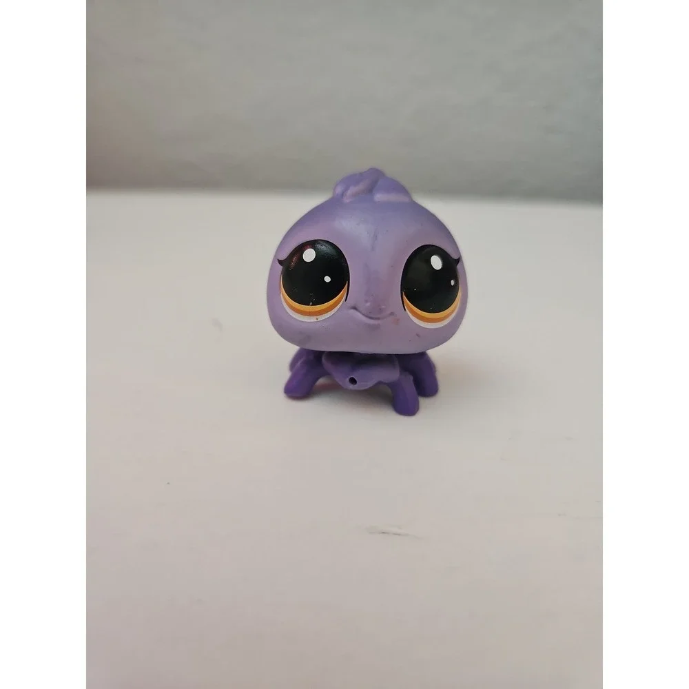 Hasbro Littlest Pet Shop 1118 Purple Spider Orange Eyes Vintage LPS Toy Figure